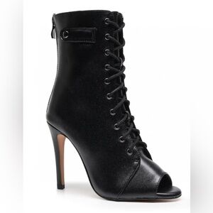 Burju - Moment by Kiira Harper
4 in Heel Open Toe Lace Up Tongue Ankle Boots